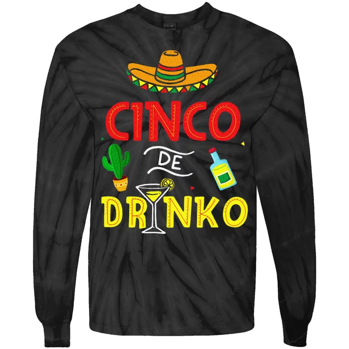 Cinco De Mayo Mexican Sombrero Fiesta Party Tie-Dye Long Sleeve Shirt