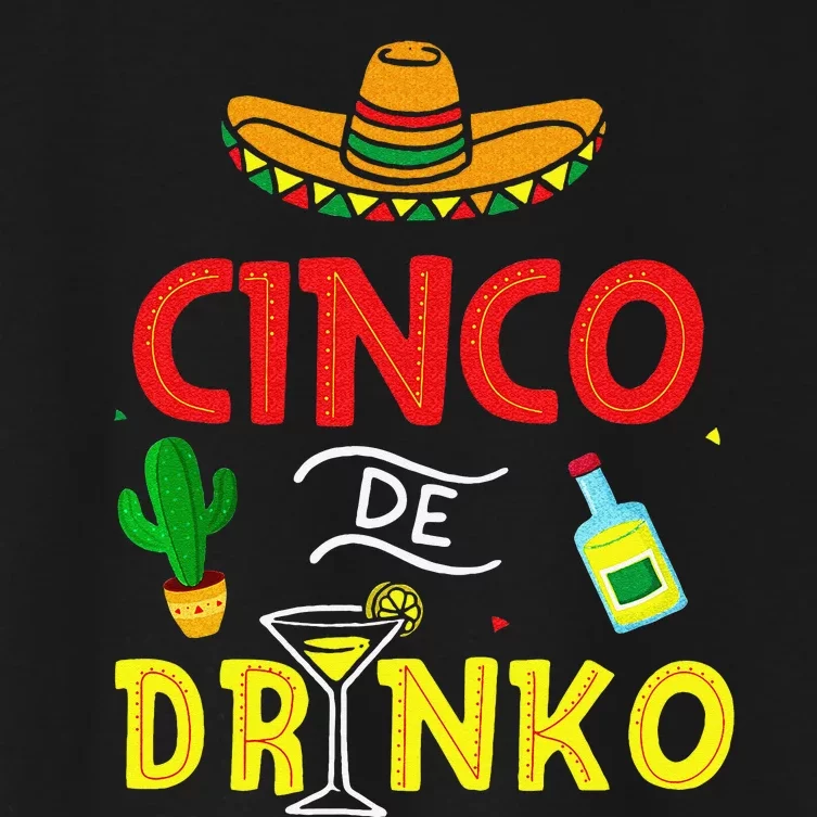 Cinco De Mayo Mexican Sombrero Fiesta Party Women's Crop Top Tee