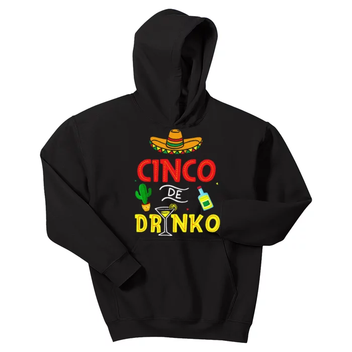 Cinco De Mayo Mexican Sombrero Fiesta Party Kids Hoodie