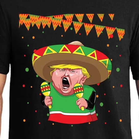 Cinco De Mayo Trump The Mexican Pajama Set