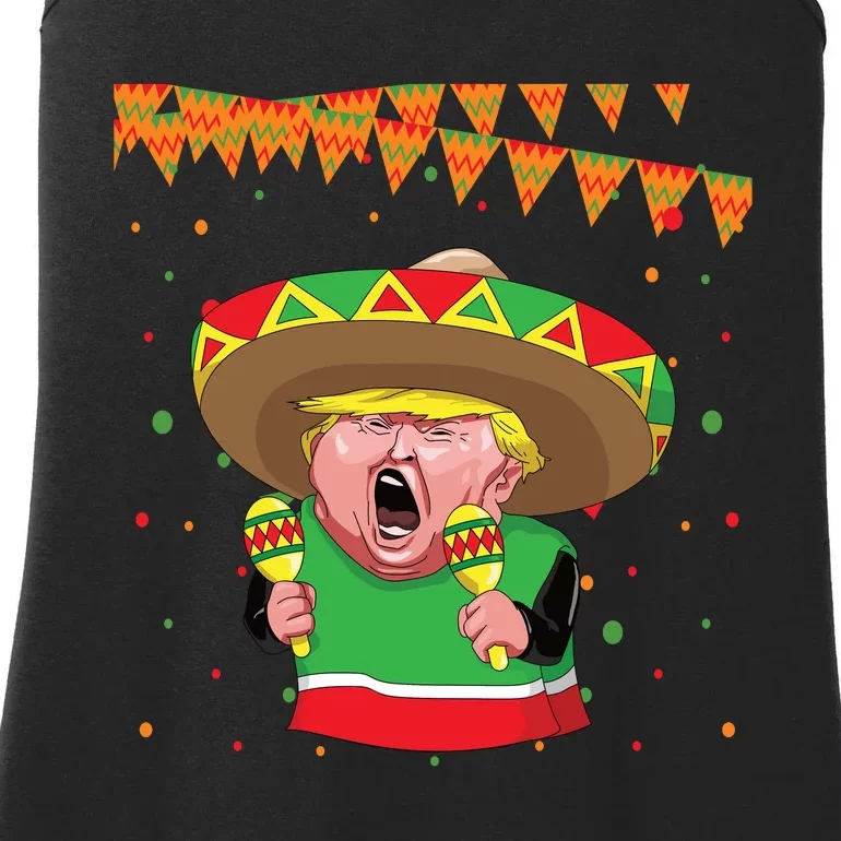 Cinco De Mayo Trump The Mexican Ladies Essential Tank