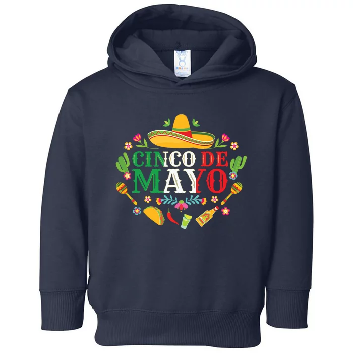 Cinco De Mayo Mexican Fiesta 5 De Mayo Toddler Hoodie