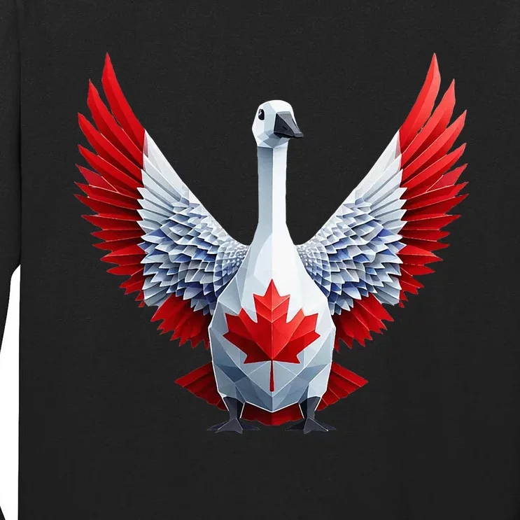 Canada Day Maple Leaf Bird Tall Long Sleeve T-Shirt