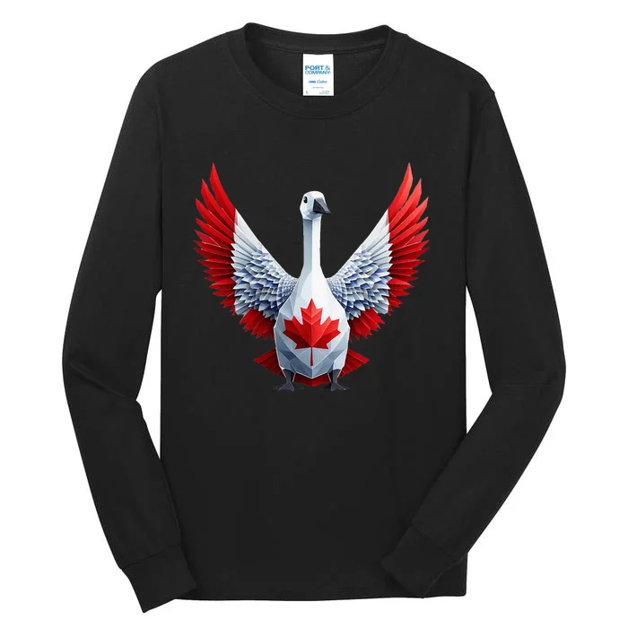 Canada Day Maple Leaf Bird Tall Long Sleeve T-Shirt