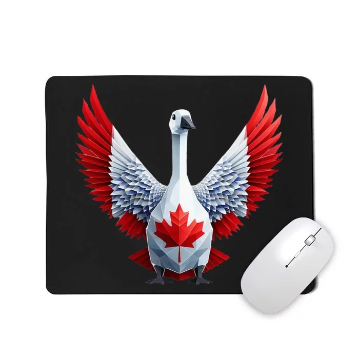 Canada Day Maple Leaf Bird Mousepad