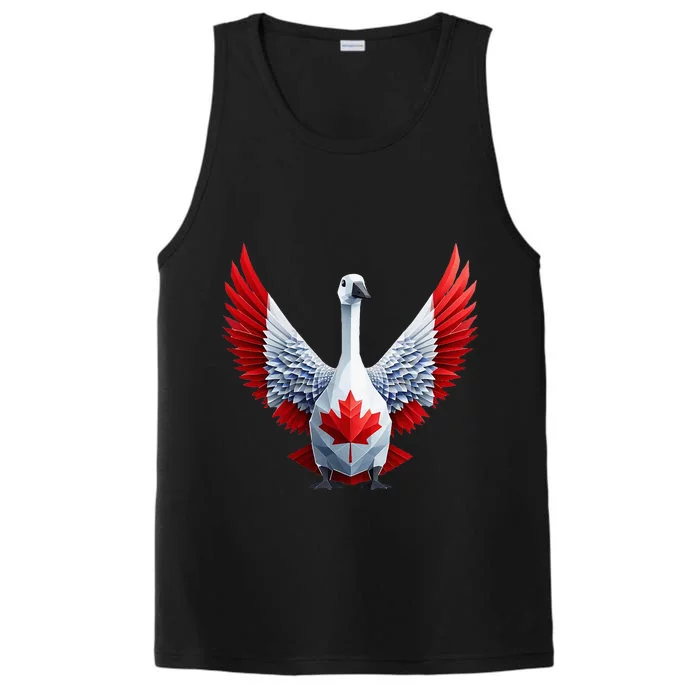 Canada Day Maple Leaf Bird Performance Tank