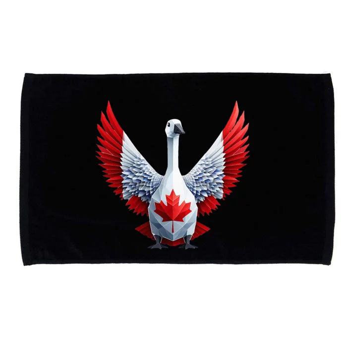 Canada Day Maple Leaf Bird Microfiber Hand Towel