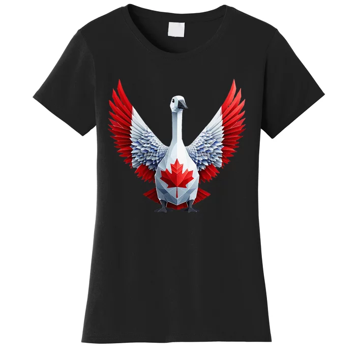 Canada Day Maple Leaf Bird Women's T-Shirt