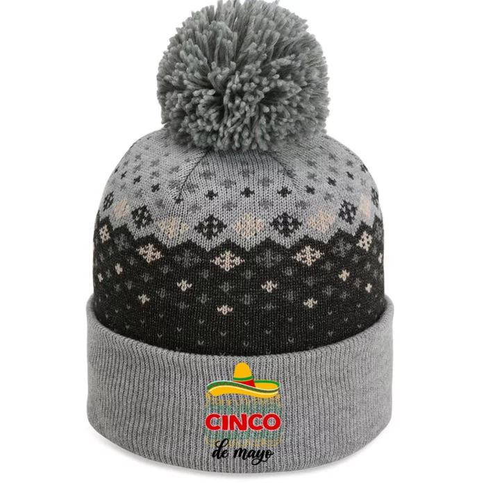 Cinco De Mayo Fiesta Retro The Baniff Cuffed Pom Beanie