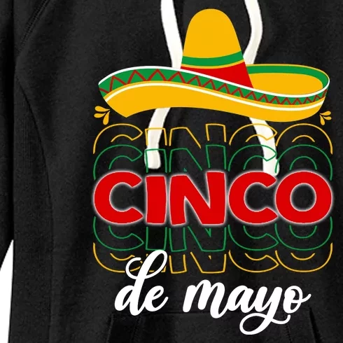 Cinco De Mayo Fiesta Retro Women's Fleece Hoodie