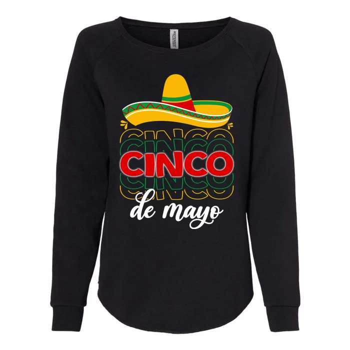 Cinco De Mayo Fiesta Retro Womens California Wash Sweatshirt