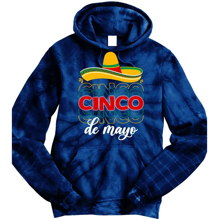 Cinco De Mayo Fiesta Retro Tie Dye Hoodie