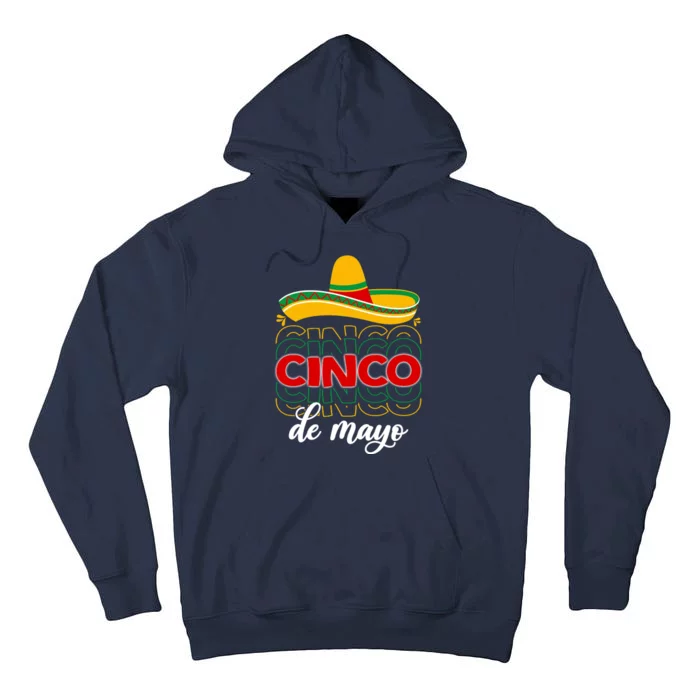 Cinco De Mayo Fiesta Retro Tall Hoodie