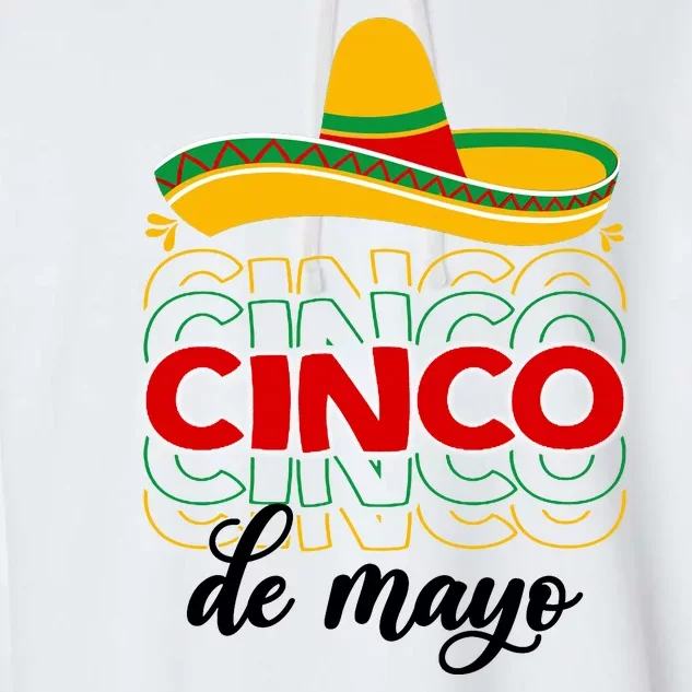 Cinco De Mayo Fiesta Retro Garment-Dyed Fleece Hoodie