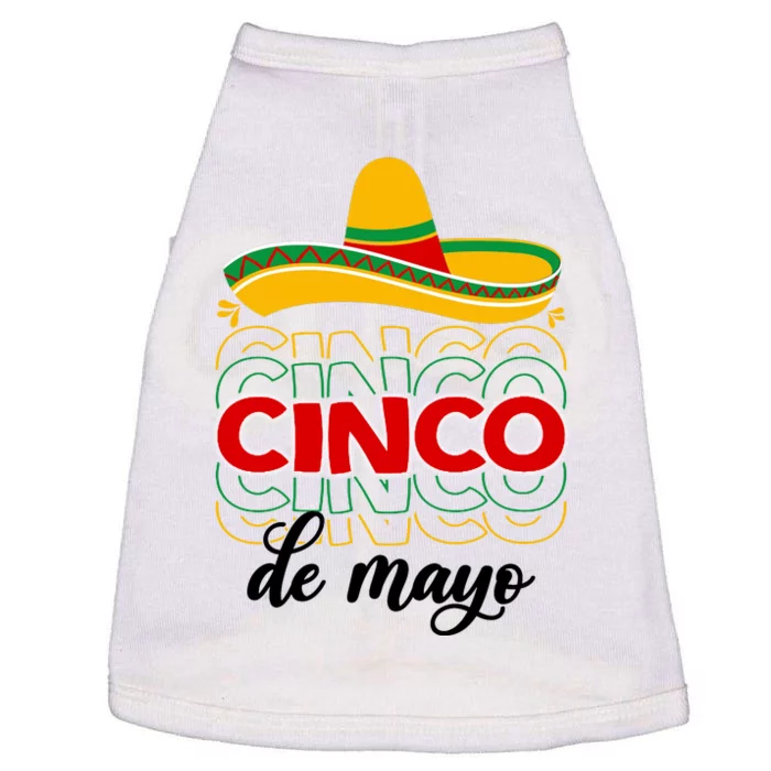 Cinco De Mayo Fiesta Retro Doggie Tank