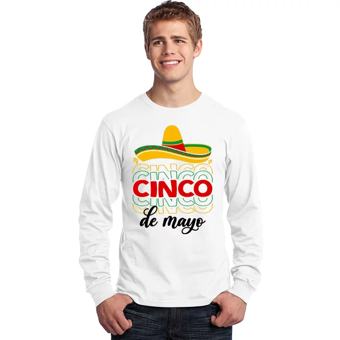 Cinco De Mayo Fiesta Retro Long Sleeve Shirt