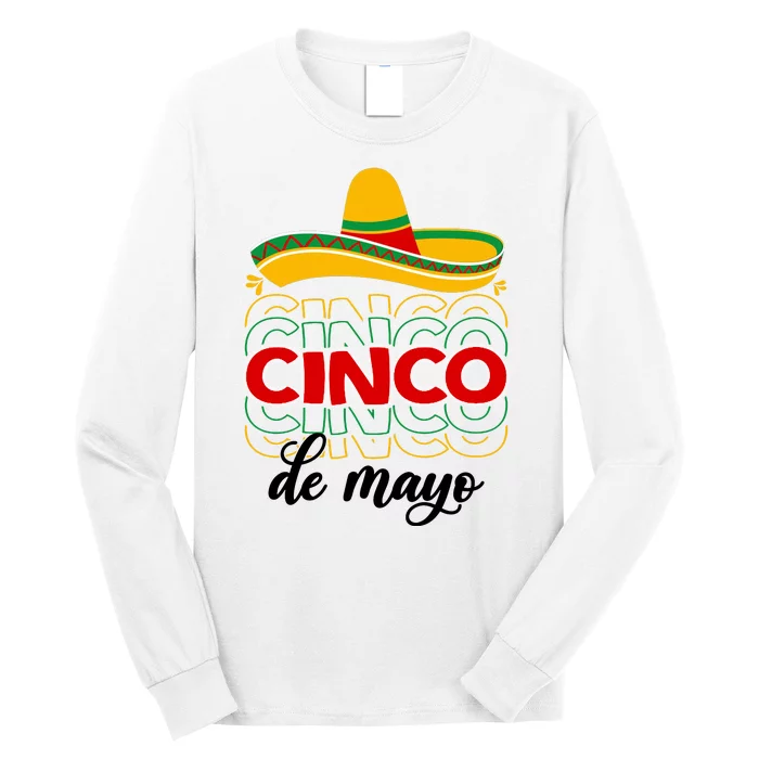 Cinco De Mayo Fiesta Retro Long Sleeve Shirt