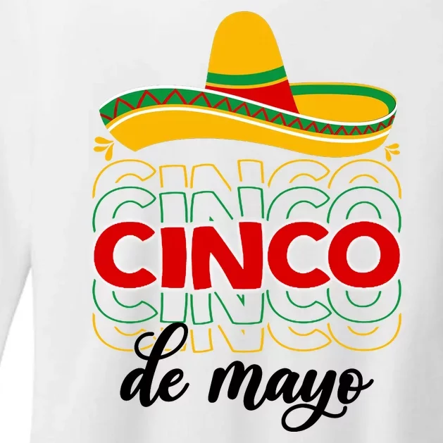 Cinco De Mayo Fiesta Retro Womens CVC Long Sleeve Shirt