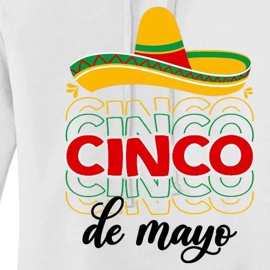 Cinco De Mayo Fiesta Retro Women's Pullover Hoodie