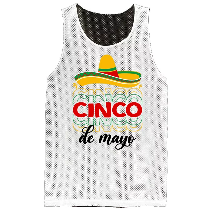 Cinco De Mayo Fiesta Retro Mesh Reversible Basketball Jersey Tank