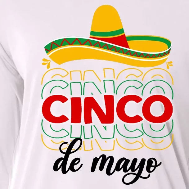 Cinco De Mayo Fiesta Retro Cooling Performance Long Sleeve Crew