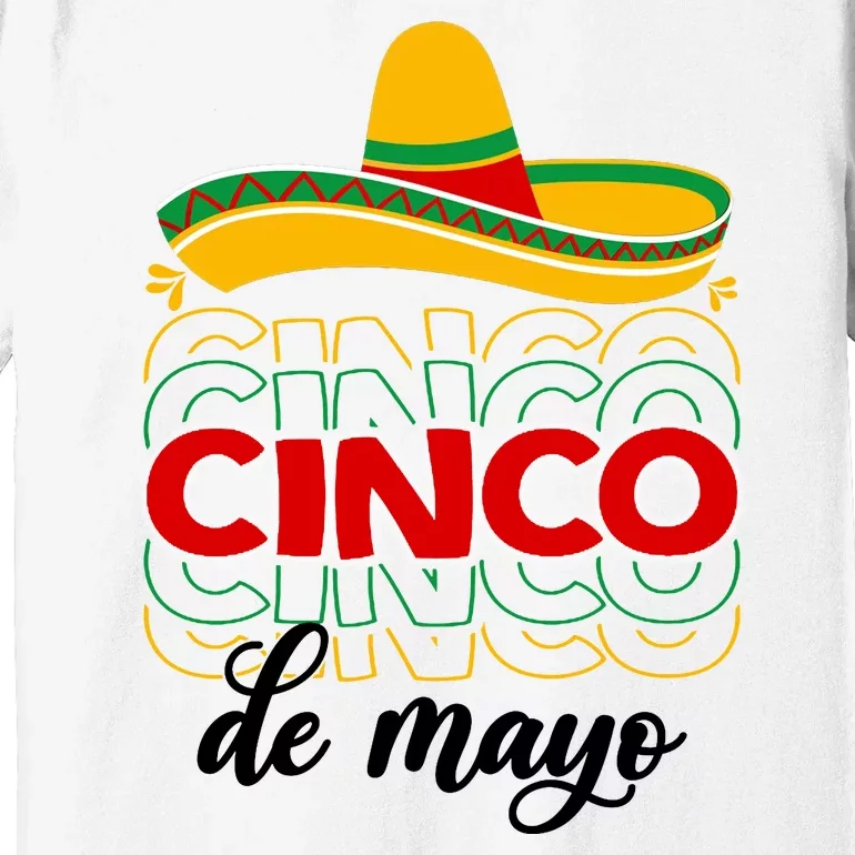 Cinco De Mayo Fiesta Retro Premium T-Shirt