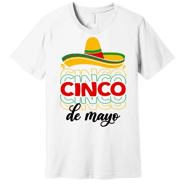 Cinco De Mayo Fiesta Retro Premium T-Shirt