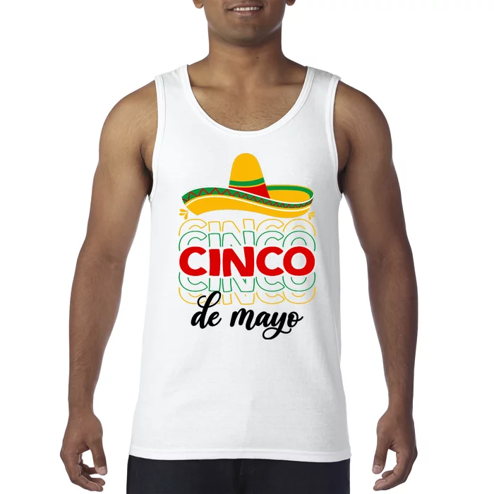 Cinco De Mayo Fiesta Retro Tank Top