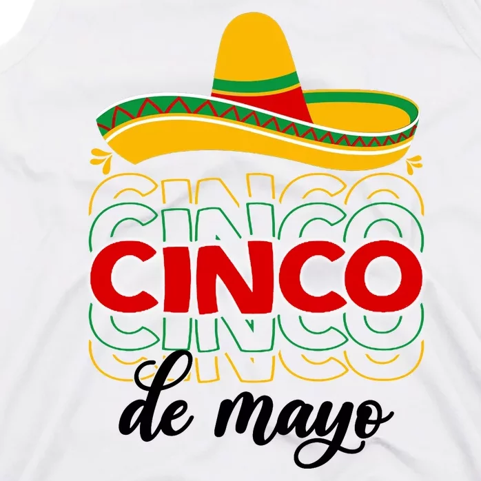 Cinco De Mayo Fiesta Retro Tank Top