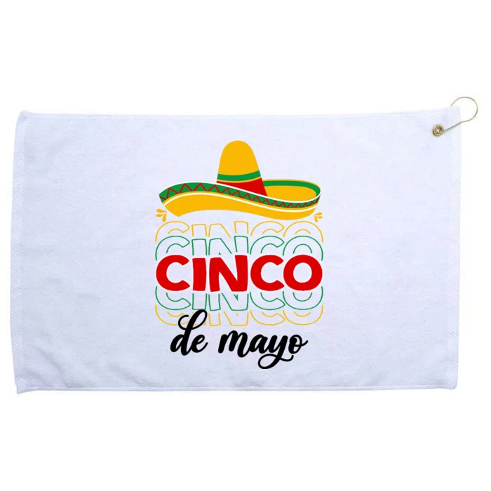 Cinco De Mayo Fiesta Retro Grommeted Golf Towel