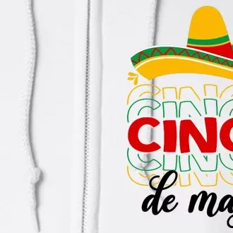 Cinco De Mayo Fiesta Retro Full Zip Hoodie