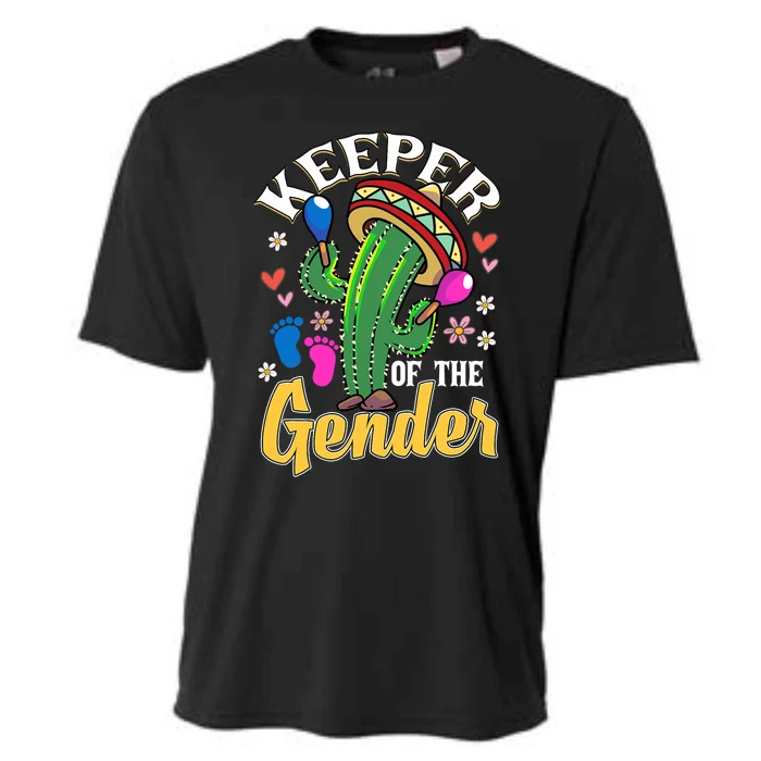 Cinco De Mayo Baby Shower Gender Reveal Keeper Of The Gender Cooling Performance Crew T-Shirt