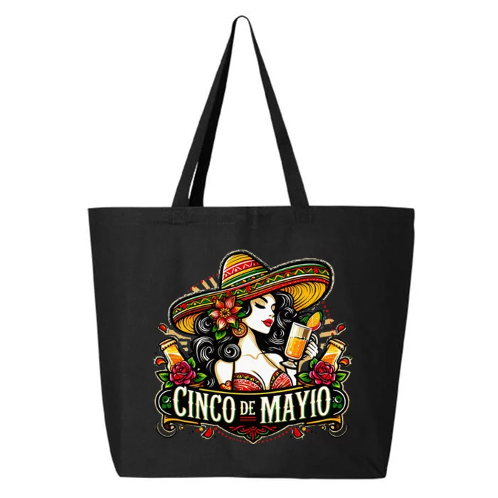 Cinco De Mayo Lets Fiesta Squad 5 De Mayo Mexican 2024 25L Jumbo Tote