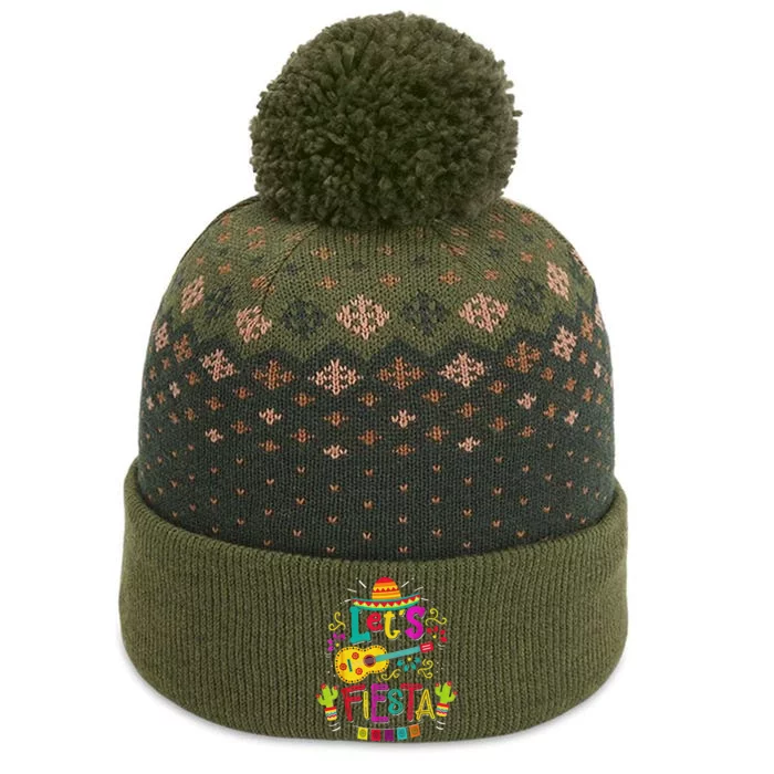 Cinco De Mayo Party Let's Fiesta Mexican The Baniff Cuffed Pom Beanie