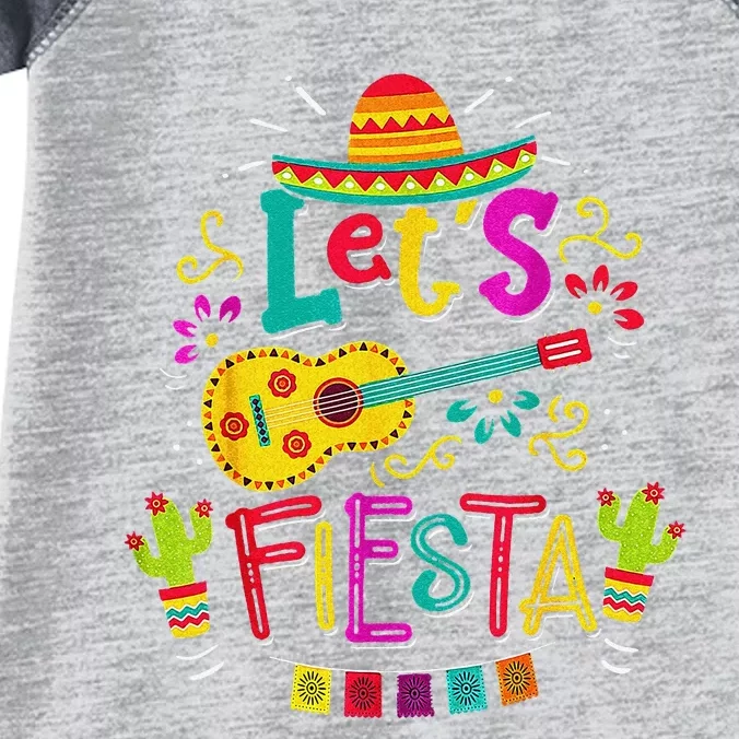 Cinco De Mayo Party Let's Fiesta Mexican Infant Baby Jersey Bodysuit