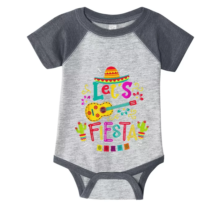 Cinco De Mayo Party Let's Fiesta Mexican Infant Baby Jersey Bodysuit