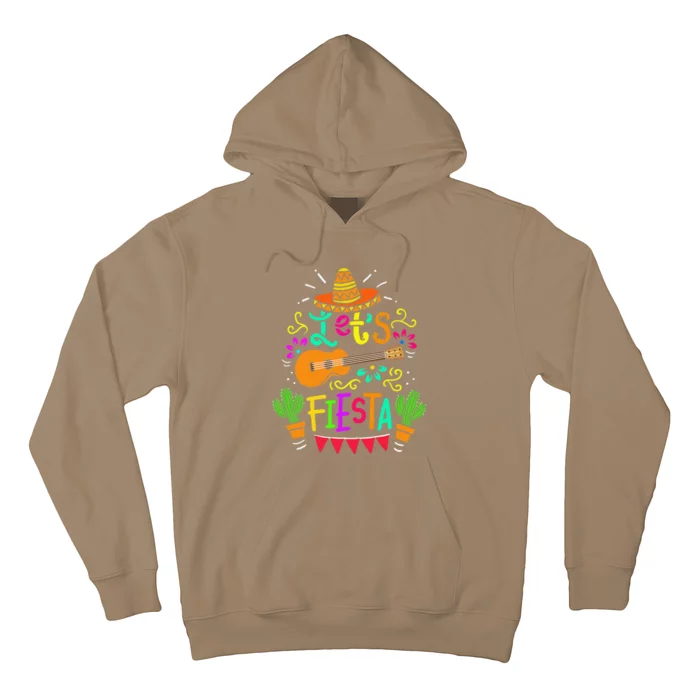 Cinco De Mayo Mexican Guitar Cactus Funny Hoodie