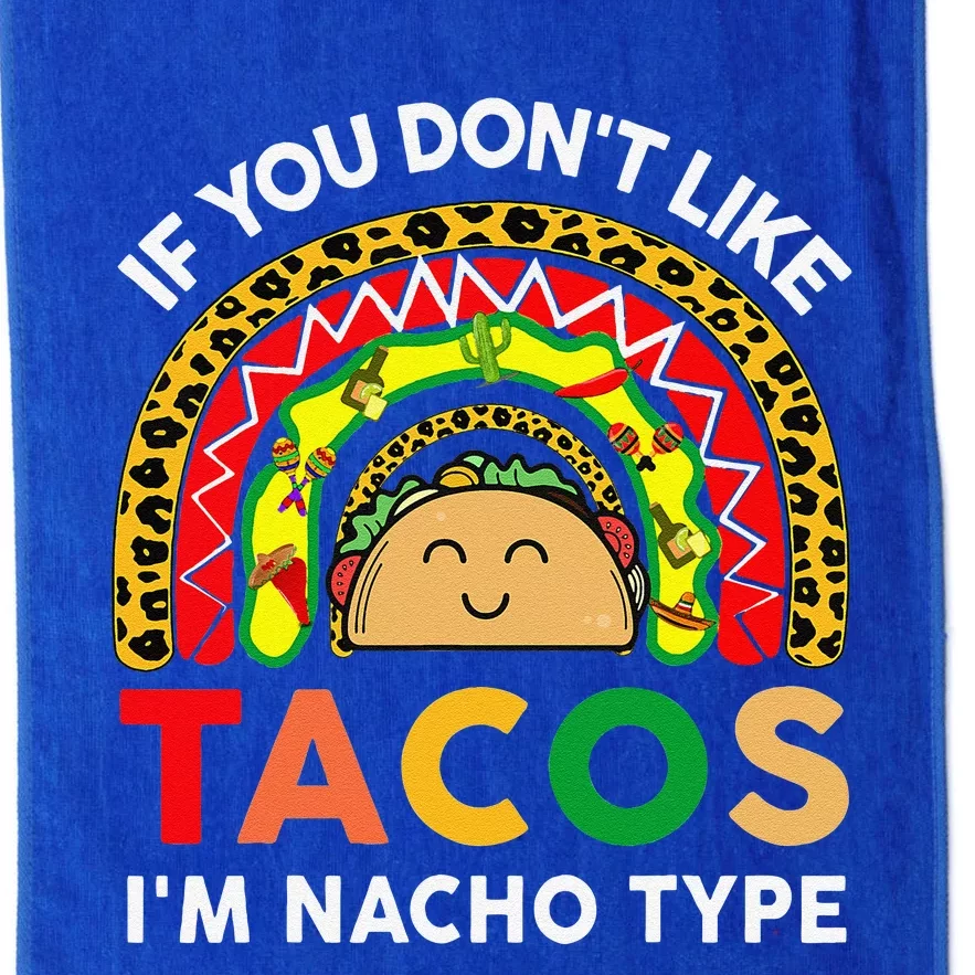 Cinco De Mayo Taco Nacho Type Mexican Outfit Funny Platinum Collection Golf Towel