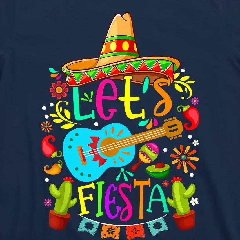 Cinco De Mayo Mexican Guitar Cactus T-Shirt