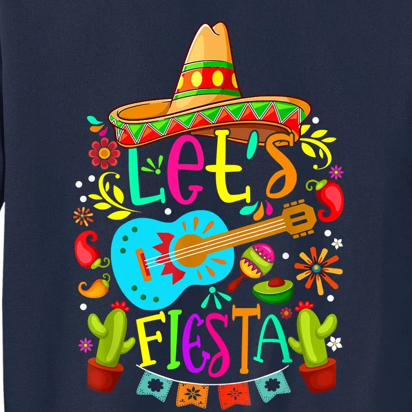 Cinco De Mayo Mexican Guitar Cactus Tall Sweatshirt