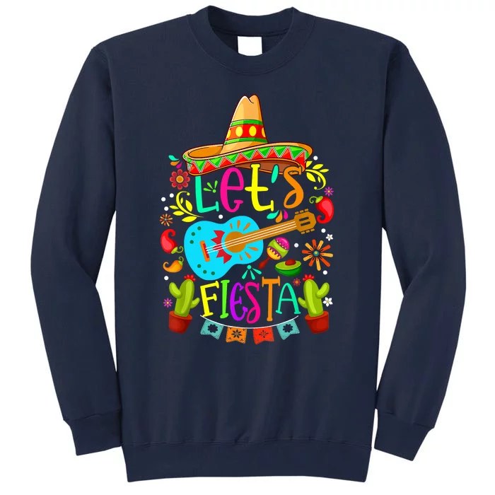 Cinco De Mayo Mexican Guitar Cactus Tall Sweatshirt