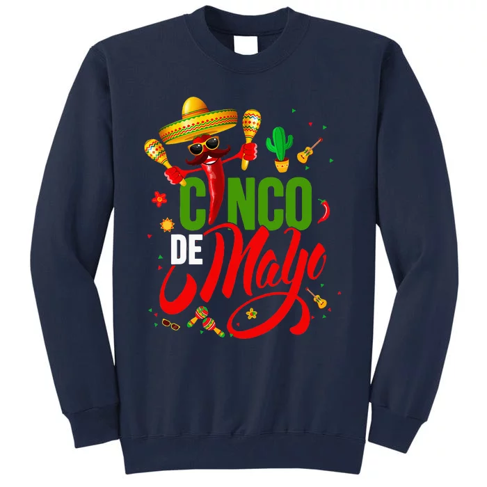 Cinco De Mayo Mexican Fiesta 5 De Mayo Tall Sweatshirt