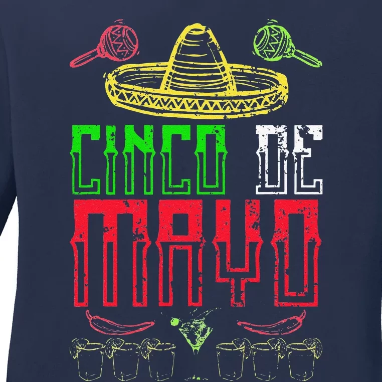 Cinco De Mayo Ladies Long Sleeve Shirt