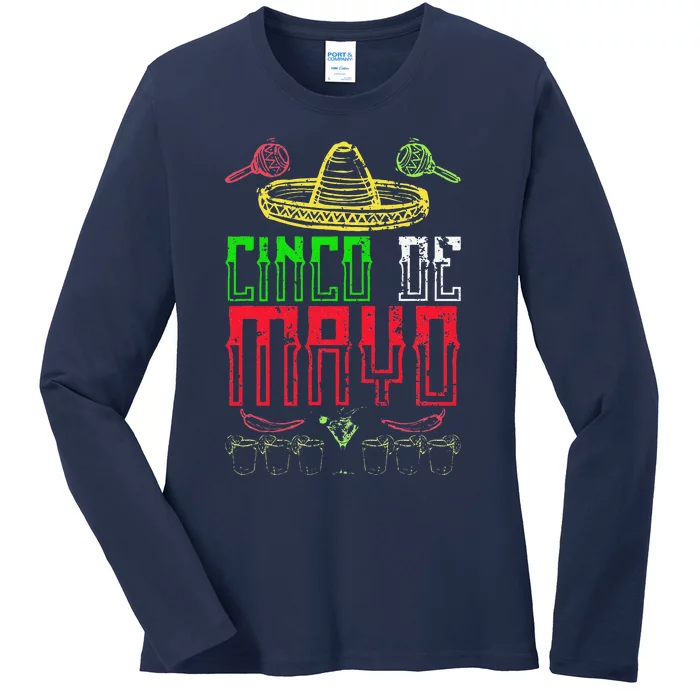 Cinco De Mayo Ladies Long Sleeve Shirt