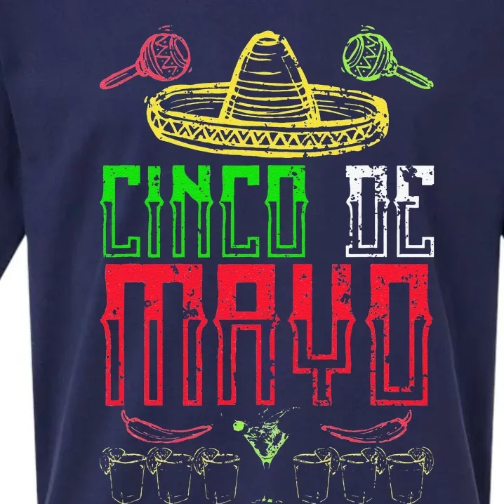 Cinco De Mayo Sueded Cloud Jersey T-Shirt