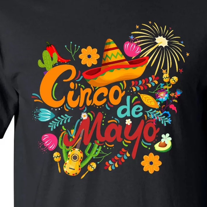 Cinco De Mayo Fiesta Surprise Camisa 5 De Mayo Viva Mexico Tall T-Shirt