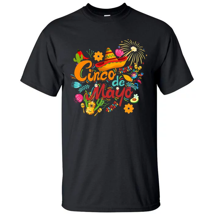 Cinco De Mayo Fiesta Surprise Camisa 5 De Mayo Viva Mexico Tall T-Shirt