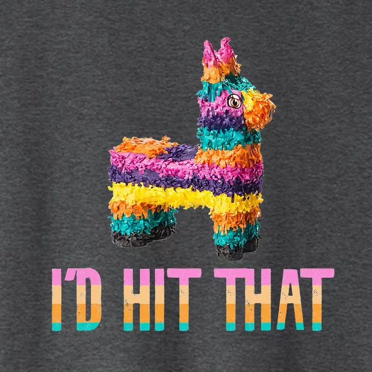 Cinco de Mayo Funny Pinata I'D HIT THAT Women's Crop Top Tee