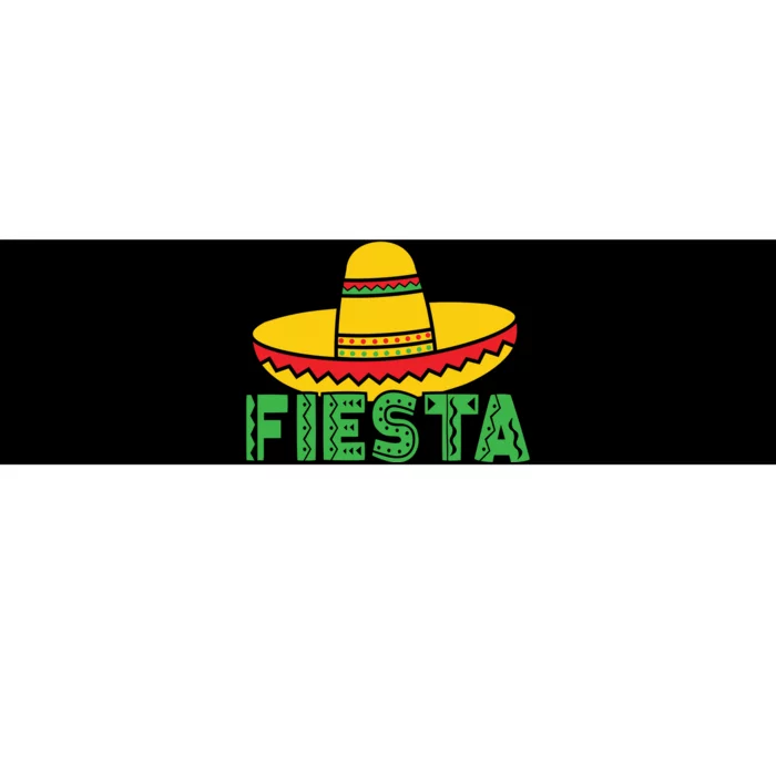 Cinco De Mayo Let's Fiesta Sombrero Hat Funny Gift Bumper Sticker