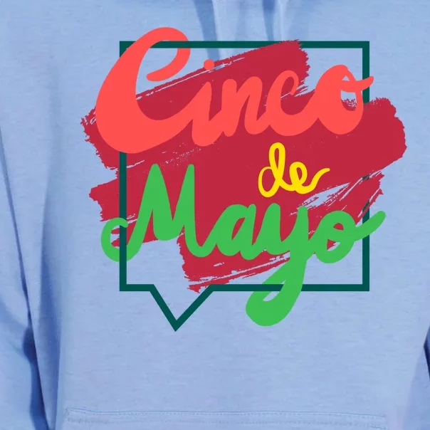 Cinco De Mayo Text Celebration Unisex Surf Hoodie